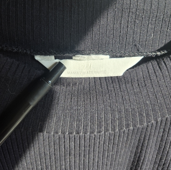 H&M Black Maxi Maternity Dress Womens Size XL - Picture 3 of 5